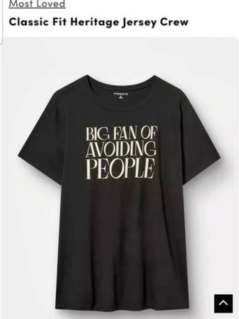 Torrid Classic Fit Heritage Jersey Crew Cotton Graphic Tee Size 2 Like New